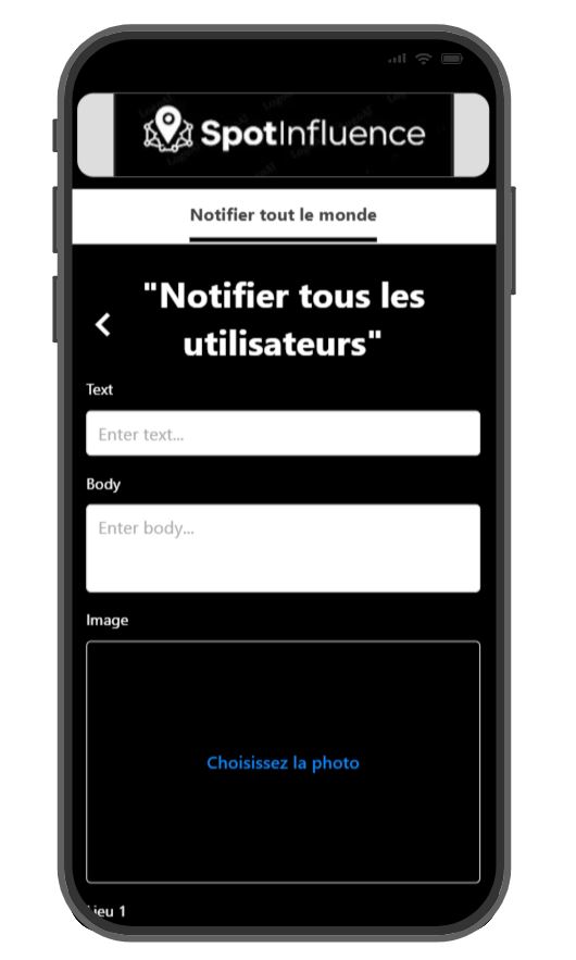 Notifications et suivi des spots