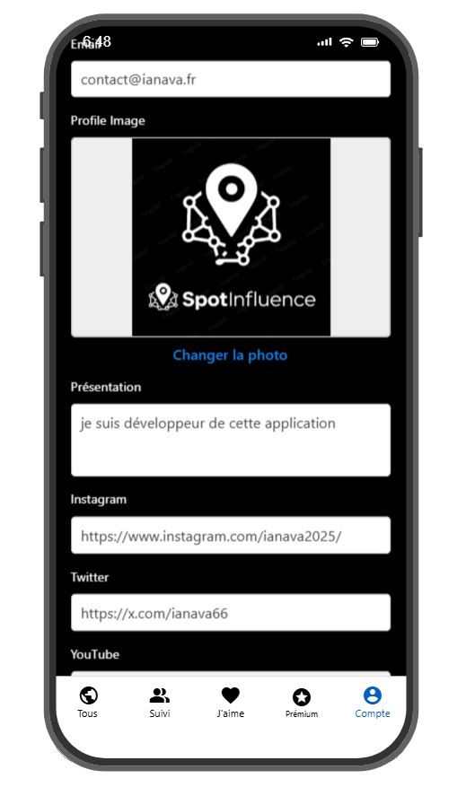 Capture — Profil & interactions