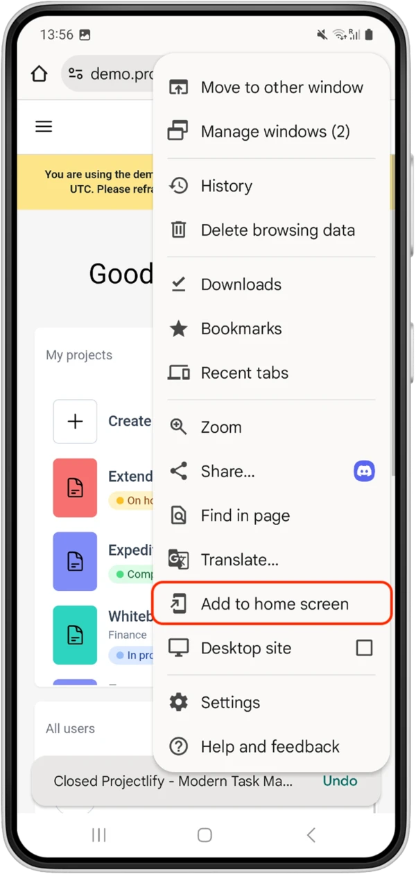Android : Ajouter à l’écran d’accueil