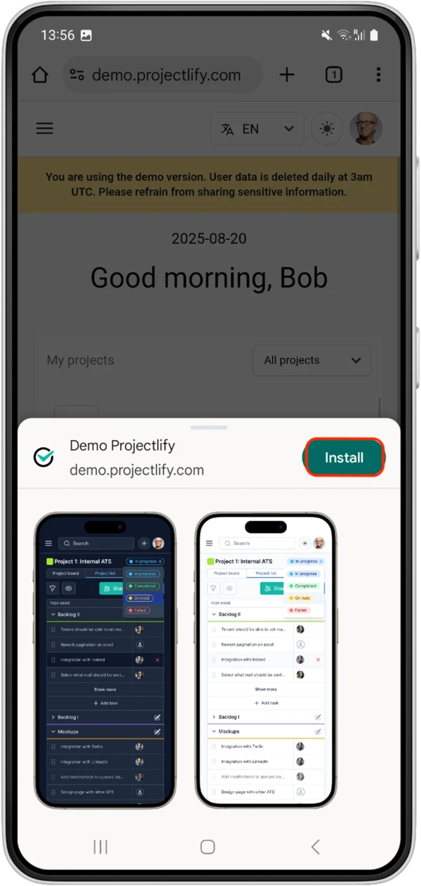Android : Installer / Ajouter